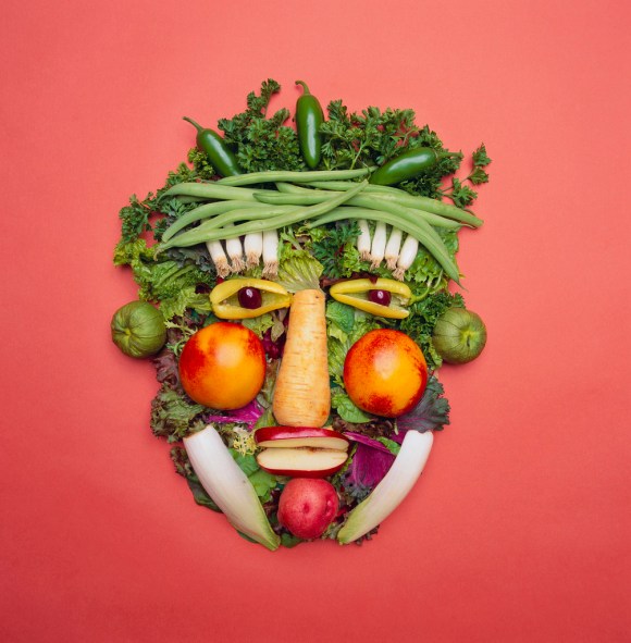 Arranged Vegetables Creating a Face