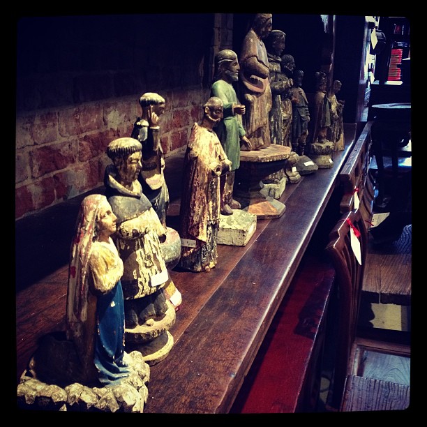 Carved Wood Saints from the Philippines, at Silk Road Collection, New Orleans