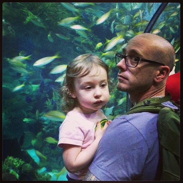 The Man's brother Michael and his daughter, Annabelle.