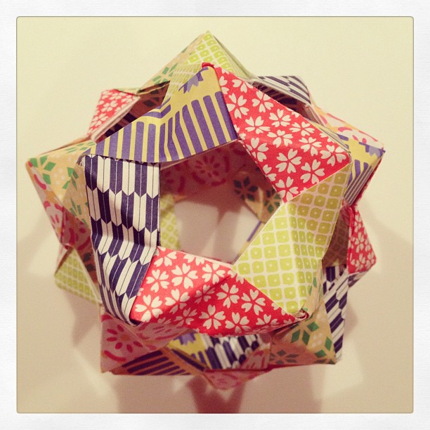 Modular Origami Buckyball by Anna Harris