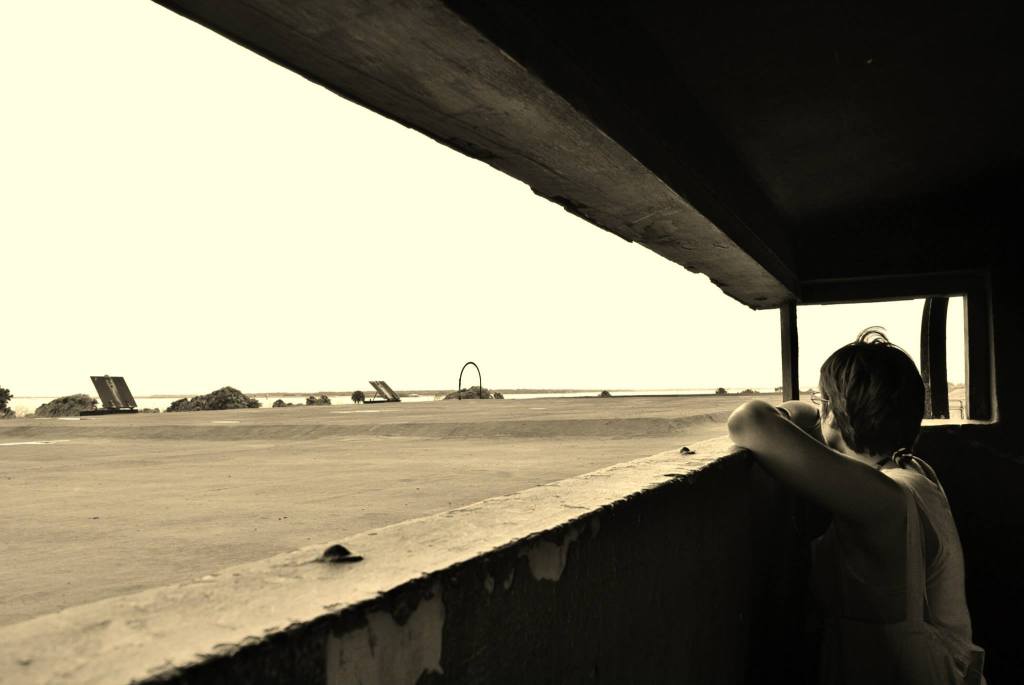 Me at the WWII-era lookout station on Ft. Moultrie (Sullivan's Island, SC)