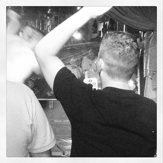 The crowd was really into it!