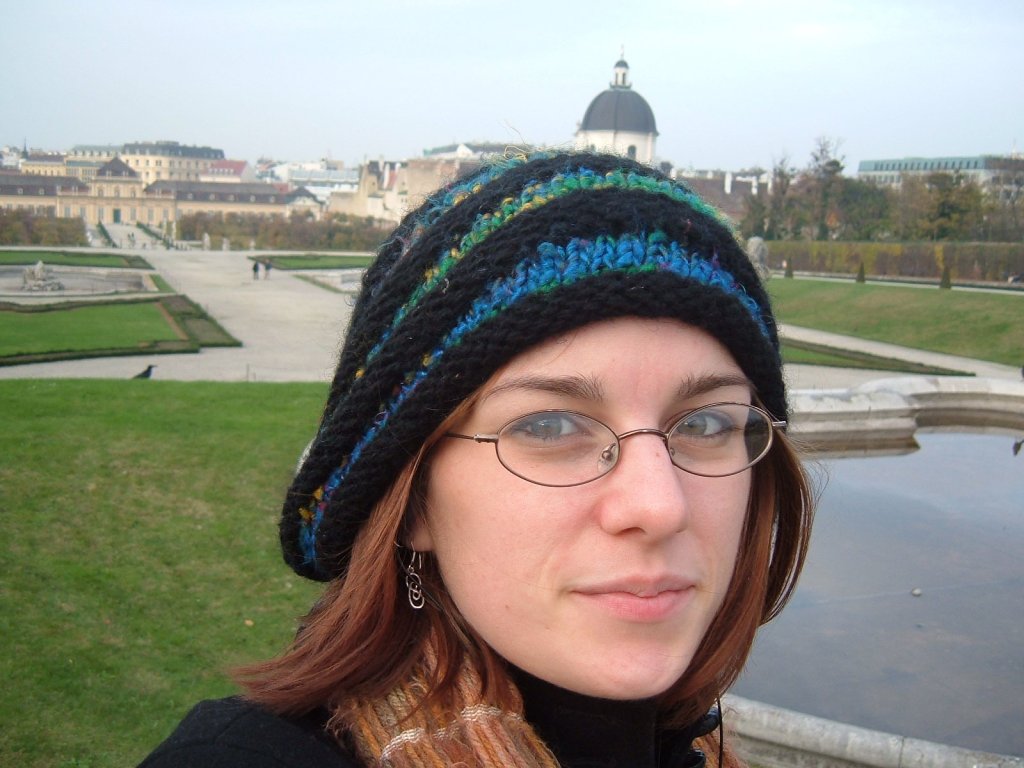 Anna at 23. A selfie taken back with the hashtag was just a pound sign. Vienna, November 2004.