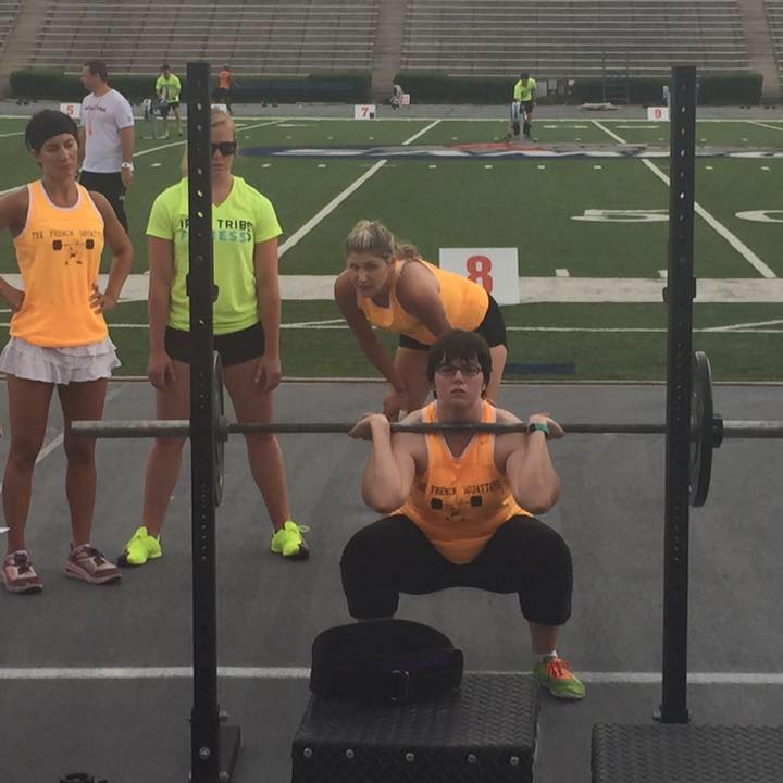 I finally get low enough in my front squat!!!