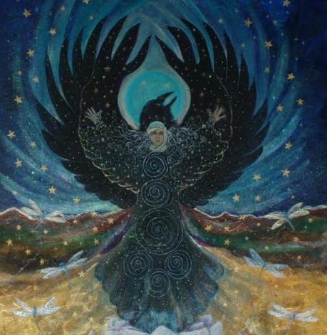 I Dreamed I Was A Raven Art By Cathy McClelland